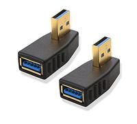 Cable Matters 2 Pack Right Angle USB Adapters/USB 3.0 Right Angle Adapters/USB 90 Degree Adapters