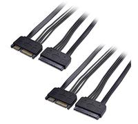 Cable Matters(2-Pack SATA 22-Pin (7+15) Power & Data Extension Cable - 20 Inches