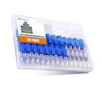 Cable Matters 20-Pack 23-24AWG Shielded Cat8 RJ45 Connectors with Load Bar & Strain Relief Boots, Cat8 RJ45 Connector/Cat 8 Network Connector, NOT Compatible with 22AWG Cable