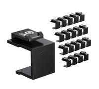 Cable Matters 20-Pack Blank Keystone Jack Inserts in Black, Blank Inserts for Keystone Wall Plates/Patch Panels