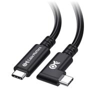 Cable Matters 20Gbps Right Angle USB4 Cable, 3m | [8K@30Hz / 4K@120Hz Video, 240W Charging, 20Gbps Data Transfer] Compatible with Thunderbolt 4 Cable, MacBook, XPS