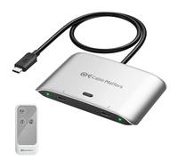 Cable Matters 20Gbps USB C Switch for 2 Computers, 140W PD, Up to 8K@30Hz on Windows, 4K@60Hz on macOS, Sharing One USB-C/Thunderbolt 4 Monitor or Dock (Not for Dock with an Attached Cable)