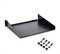 Cable Matters 2U Server Rack Shelf for 19" Frame & Cabinet, 15" Depth with 55lbs Weight Capacity (Rack Mount Shelf) in Black