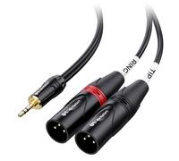Cable Matters 3.5mm Mini Jack to Dual XLR Male Cable 0.9m