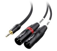 Cable Matters 1/8 Inch 3.5mm Mini Jack to XLR Stereo Cable 1.8 m, XLR to Mini Jack, Male to Male Y-Splitter Cable