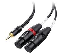 Cable Matters 3.5mm TRS to 2 XLR Cable 1.8m, Dual Female XLR to 3.5mm Jack Lead