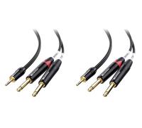 Cable Matters 3.5mm TRS to Dual 6.35mm TS Breakout Cable 3m (Pack of 2)