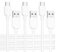 Cable Matters 3-Pack Extreme Flexible Long USB A to USB C Cable 3m in White, Support Apple CarPlay, Android Auto, USB to USB C Charging Cable for iPhone 15/15 Pro/15 Plus/15 Pro Max, Galaxy S23