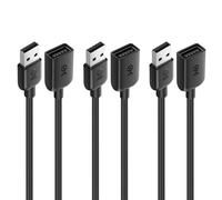 Cable Matters 3-Pack USB 2.0 Extension Cable, 0.9m, USB Extension Lead
