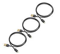 Cable Matters 3-Pack USB to Micro USB Cable (Micro USB to USB 2.0 Cable/Micro USB Charging Cable) in Black 1m