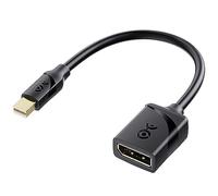 Cable Matters 32.4Gbps 8K Mini DisplayPort to DisplayPort 1.4 Adapter | 8K@60Hz / 4K@240Hz, Thunderbolt 2 Compatible, Mini DP to DP 1.4, Black