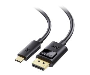 Cable Matters 32.4Gbps Unidirectional USB C to DisplayPort 1.4 Cable 1.8m, Support 8K@60Hz / 4K@240Hz, Thunderbolt 4 to DisplayPort Cable, Display Port to USBC, Black - Not for Portable USBC Monitor