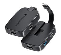Cable Matters 4-in-1 Portable USB C Hub HDMI 4K 60Hz PD 100W Charging, 10Gbps USB-A/USBC, Foldable USB C Hub HDMI Multiport Adapter, Compatible with Thunderbolt 4 for MacBook, Dell XPS
