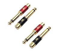 Cable Matters 4-Pack RCA Female to 1/4 TS Male Adapter