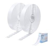 Cable Matters 400 Pcs Hook and Loop Self-Adhesive Dots, 12mm, White