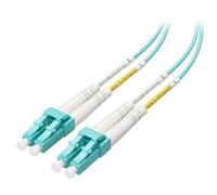 Cable Matters 40Gb OFNP Plenum Rated Multimode Duplex 50/125 OM4 Fiber Cable 2m, OM4 LC to LC Fiber Patch Cable