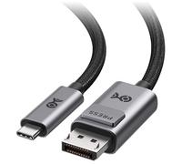 Cable Matters 40Gbps Bi-Directional USB-C to DisplayPort 2.1 Cable - 1.8m, DP40 (UHBR10), 8K@120Hz / 4K@480Hz, DisplayPort to USB C Cable for DP Alt Mode Devices (No Power Delivery)
