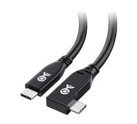 Cable Matters 40Gbps Right Angle USB 4 Cable 1m, Supports [8K@60Hz/4K@240Hz Video, 240W Charging, 40Gbps Data Transfer] Angled USB C Cable Compatible with Thunderbolt 4, MacBook, XPS
