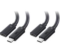 Cable Matters 40Gbps USB4 Extension Cable 0.5m, Thunderbolt 4 Compatible (Pack of 2)