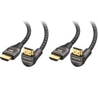 Cable Matters 48Gbps Ultra HD 8K Right Angle HDMI Cable 2m (270 Degree HDMI Cable) (Pack of 2)