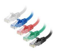 Cable Matters 5-Color Combo 10Gbps Snagless Cat 6 Ethernet Cable, 1.5m