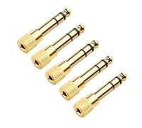Cable Matters 5-Pack 3.5mm to 6.35mm Headphone Adapter