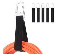 Cable Matters 5-Pack Heavy Duty Extension Cord Organizer Straps with Metal Buckle, 22 kg Load Capacity, Extension Cord Holder with 32 x 2.5 cm Hook-and-Loop Straps
