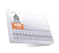 Cable Matters 50-Pack Cat6 RJ45 Pass Through Connectors, 50µ Gold-Plated | 10Gbps Ethernet Plugs for 23-24 AWG Solid or Stranded UTP Cable
