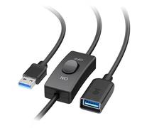 Cable Matters 5Gbps USB 3.0 Extension Cable with On Off Switch with Data 6 ft, Support Both Data and Power (USB 3.0 On Off Switch/USB On Off Switch)