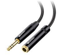 Cable Matters 6.35mm TRS Extension Cable 3.6m, Black | Male to Female 1/4 Inch Extension Cable, Braided Jacket, Gold-Plated Connectors