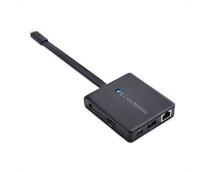 Cable Matters 7-in-1 Triple Display USB C Hub HDMI, DisplayPort, VGA, USB 3.0, Gigabit Ethernet, 100W Charging - Thunderbolt 4/3, USB4 Port Compatible with MacBook Pro, Dell XPS, Surface Pro and More