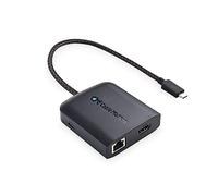 Cable Matters 8K HDMI USB C Hub (USB-C HDMI Dock 4K @120Hz) with 2x USB 3.0 Ports, Gigabit Ethernet, 100W Power Delivery Charging in Black