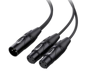 Cable Matters Balanced XLR Splitter Cable 0.5m, 1 Male to 2 Female