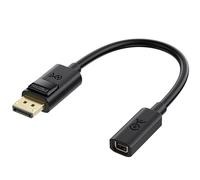 Cable Matters Bi-Directional DisplayPort to Mini DisplayPort Adapter - 15cm, DP Male to Mini DP Female Adapter Cable, Not Compatible with Thunderbolt/Thunderbolt 2 Display/Monitor, Not for HDMI