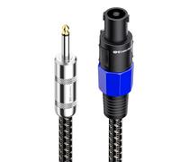 Cable Matters Braided 12AWG 1/4 Inch TS to Speaker Cable, 6ft