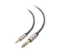Cable Matters Braided 3.5mm to 6.35mm Cable 3m, Black
