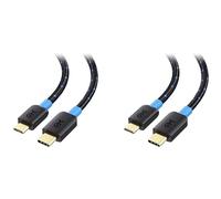 Cable Matters Braided USB C to Micro USB Cable 1m, (3A/15W Charging, 480Mbps Data) - MicroUSB to USBC Cord for Game Controller, Camera, GPS, Dash Cam - Black (Pack of 2)