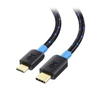 Cable Matters Braided USB C to Micro USB Cable 2 m, [3A/15W Charging, 480Mbps Data] MicroUSB to USBC Cable, Micro-B 2.0 Cord for Game Controller, Camera, GPS, Dash Cam, and More, Black