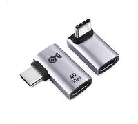 Cable Matters Combo-Pack 40Gbps Right Angle USB C Adapter Kit | [4K@240Hz Video, 240W Charging, 40Gbps Data Transfer] 90 Degree, Compatible with Thunderbolt 4, iPhone 17/16, Steam Deck