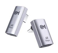 Cable Matters Combo-Pack 40Gbps Vertical Right Angle USB C Adapter Kit, Up to 4K@240Hz Video, 240W Charging, 40Gbps Data, 90 Degree USB C Adapter Compatible with Thunderbolt 4, iPhone 16, Steam Deck