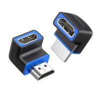 Cable Matters Combo-Pack 8K@60Hz / 4K@120Hz 270 Degree and 90 Degree HDMI Adapters with HDR (8K Right Angle HDMI Adapter/HDMI 90 Degree Adapter) in Black