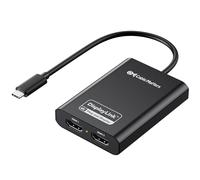 Cable Matters DisplayLink USB C to Dual HDMI Adapter, Supports Dual 4K 60Hz on macOS & Windows, USB C to HDMI Adapter for Two Extended Monitors on Mac M1/M2/M3/M4, Driver Required