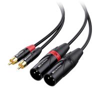 Cable Matters Dual RCA to XLR Unbalanced Cable 1.8m, Male to Male | 2 RCA to 2 XLR Cable, Dual Phono to XLR Male, Stereo Audio Cable for Mixer, Amplifier, Audio Interface