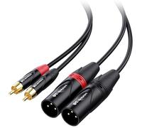 Cable Matters Dual RCA to XLR Unbalanced Cable 1.8m, Male to Male