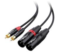 Cable Matters Dual RCA to XLR Unbalanced Cable 3m, Male to Male