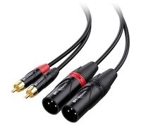 Cable Matters Dual RCA to XLR Unbalanced Interconnect Cable 1.8m, 2 RCA to 2 XLR Male Cable