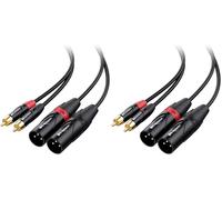 Cable Matters Dual RCA to XLR Unbalanced Interconnect Cable 1.8m, 2 RCA to 2 XLR Male Cable (Pack of 2)
