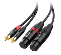 Cable Matters Dual XLR to RCA Cable 1.8m, Female XLR to RCA Leads - 1.8 m