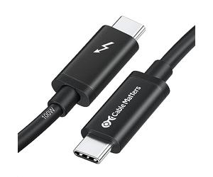 Cable Matters [Intel Certified 20G Thunderbolt 3 Cable (USB C Thunderbolt Cable) in Black 2m Supporting 8K@30Hz / 4K@120Hz, 100W Charging