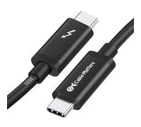 Cable Matters [Intel Certified] 20Gbps Thunderbolt 3 Cable 6.6 Feet (USB C Thunderbolt Cable) in Black Supporting 100W Charging